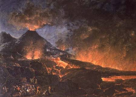 Vesuvius Erupting from Scuola pittorica italiana