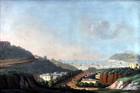 View of Naples from Capodimonte and the Gulf of Pozzouli from Scuola pittorica italiana