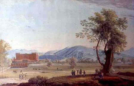 View of the Villa and Park from Scuola pittorica italiana