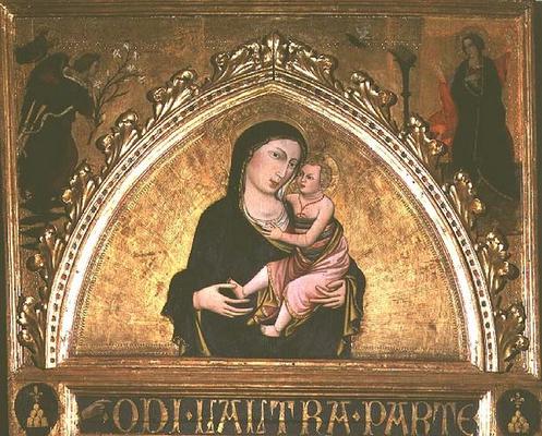 Madonna and Child (tempera on panel) from Italian School, (15th century)