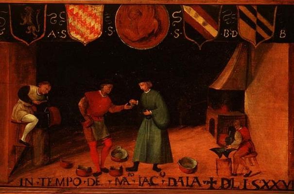 The Cauldron Makers from Italian School, (16th century)