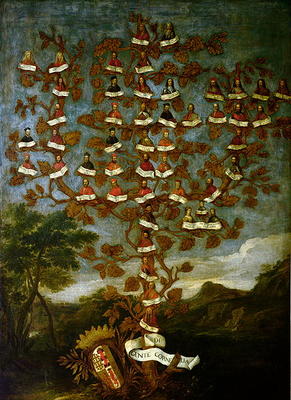 Family Tree of the Cornaro Family from Italian School, (18th century)