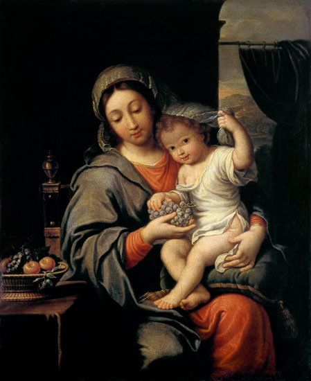 Madonna mit Kind und Trauben from Italienisch