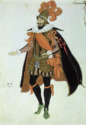 Commander. Costume design for the play Fuente Ovejuna by Lope de Vega