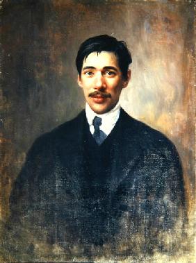Portrait of Korney Chukowsky, c.1909 (oil on canvas) 