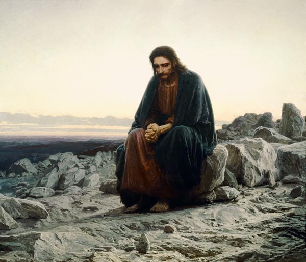 Christ in the Wilderness from Ivan Nikolaevich Kramskoy