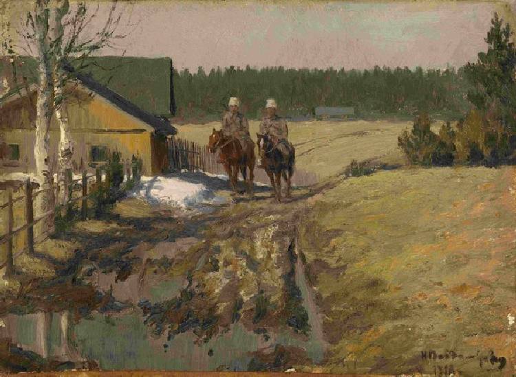 Kosaken zu Pferde from Iwan Alexejewitsch Wladimirow