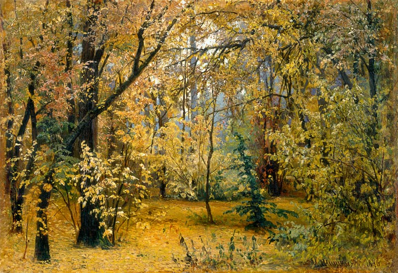 Herbstwald from Iwan Iwanowitsch Schischkin