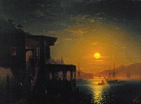 Sonnenuntergang über Konstantinopel