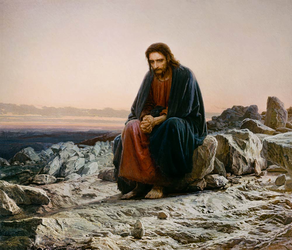 Christus in der Wüste from Iwan Nikolajewitsch Kramskoi