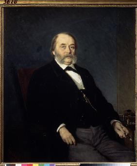 Portrait of the author Ivan Goncharov (1812-1891)
