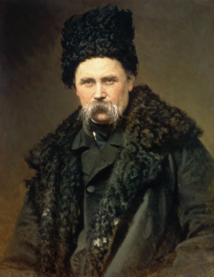 Portrait of the Ukranian Author Taras Grigorievich Shevchenko (1814-61) from Iwan Nikolajewitsch Kramskoi