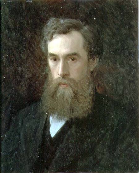Portrait of Pavel Mikhailovich Tretyakov (1832-98) from Iwan Nikolajewitsch Kramskoi