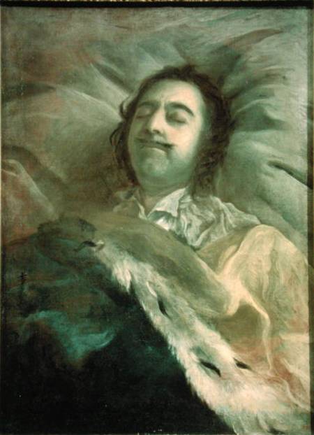 Peter I (1672-1725) the Great on his Deathbed from Iwan Maximowitsch Nikitin