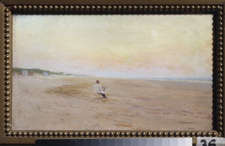 Artist at the seashore from Iwan Pawlowitsch Pochitonow