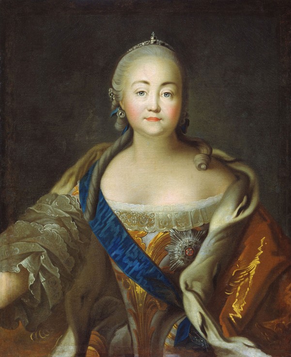 Portrait of Empress Elisabeth (1709-1762) from Iwan Petrowitsch Argunow