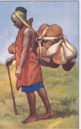 Frau von Kenia, von MacMillan Schulplakaten, c.1950-60s