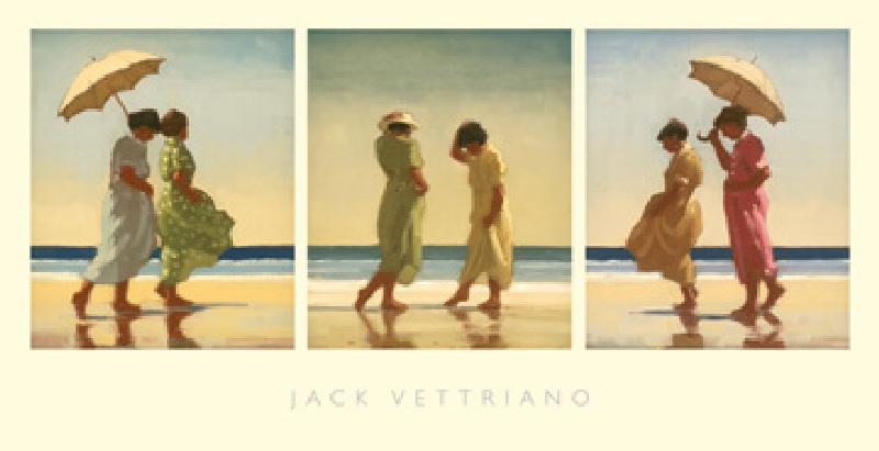 Summer Days - Triptych from Jack Vettriano