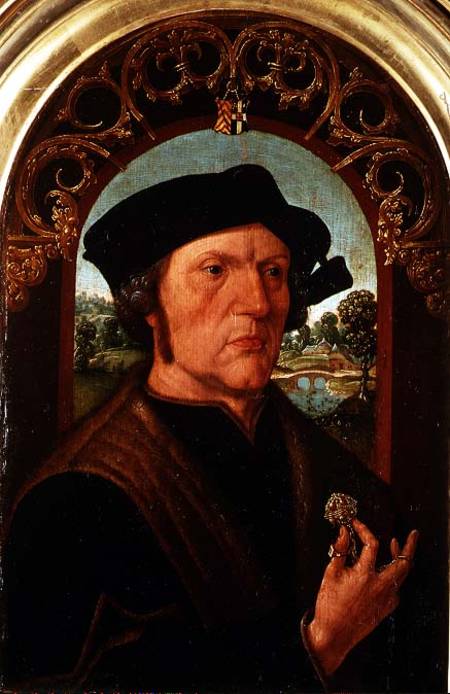 Portrait of a Man in Front of a Window from Jacob Cornelisz