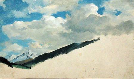Study of Clouds with Mountain Tops from Jacob Gensler
