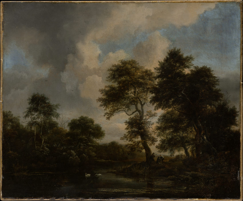 Waldsee mit zwei Schwänen from Jacob Isaacksz. van Ruisdael