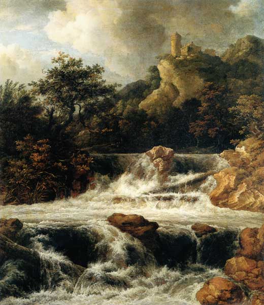 Wasserfall mit Bergschloss from Jacob Isaacksz van Ruisdael
