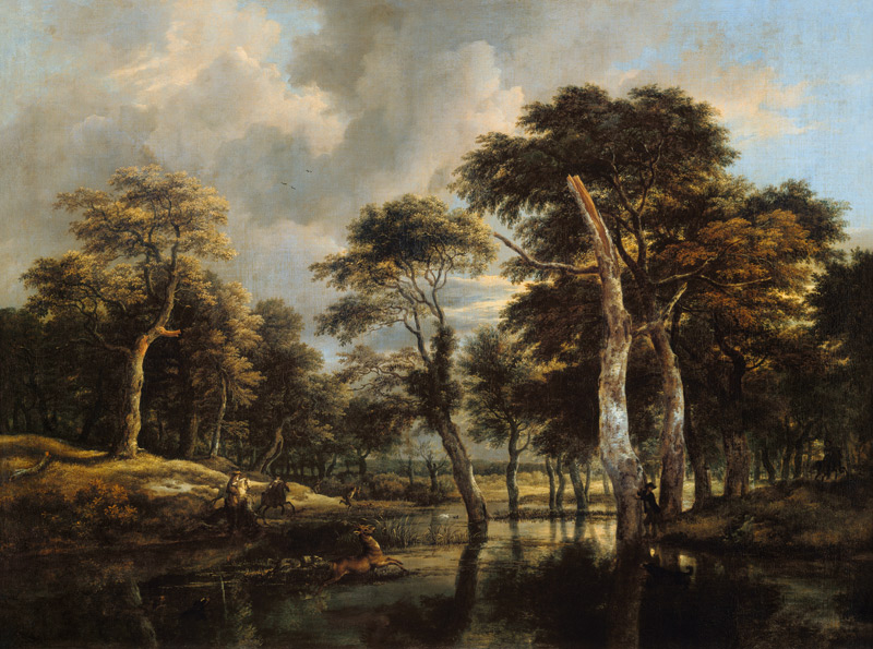 Die Jagd. from Jacob Isaacksz van Ruisdael