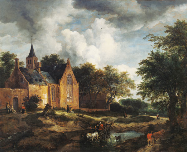 Landschaft mit alter Kirche from Jacob Isaacksz van Ruisdael