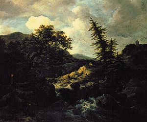 Berglandschaft mit Wildbach. from Jacob Isaacksz van Ruisdael