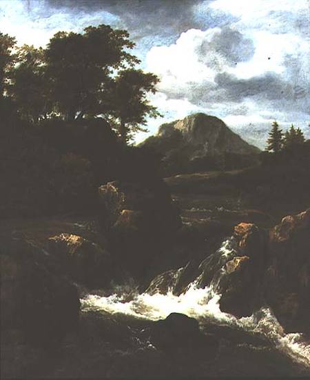 A Waterfall from Jacob Isaacksz van Ruisdael