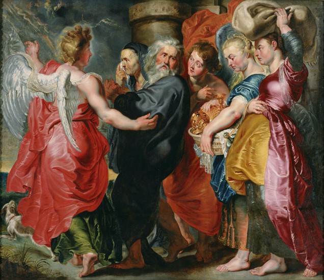 The Flight of Lot and His Family from Sodom (after Rubens) from Jacob Jordaens