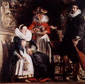 Die Familie Jordaens im Garten from Jacob Jordaens