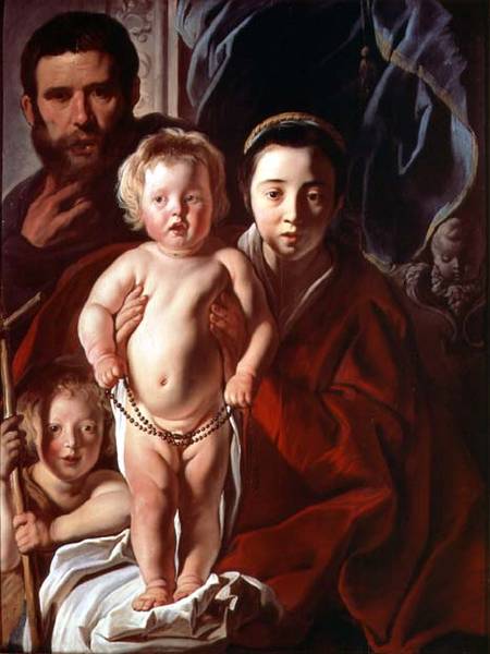 The Holy Family with St. John the Baptist from Jacob Jordaens