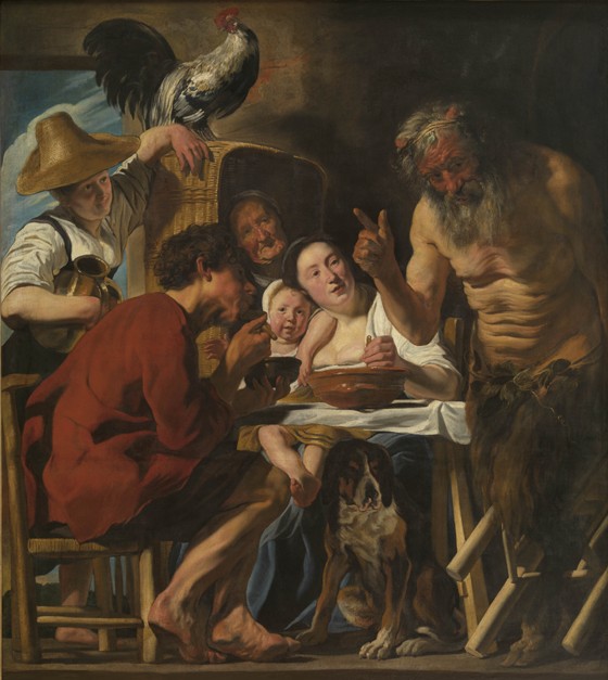 Satyr and peasant family from Jacob Jordaens