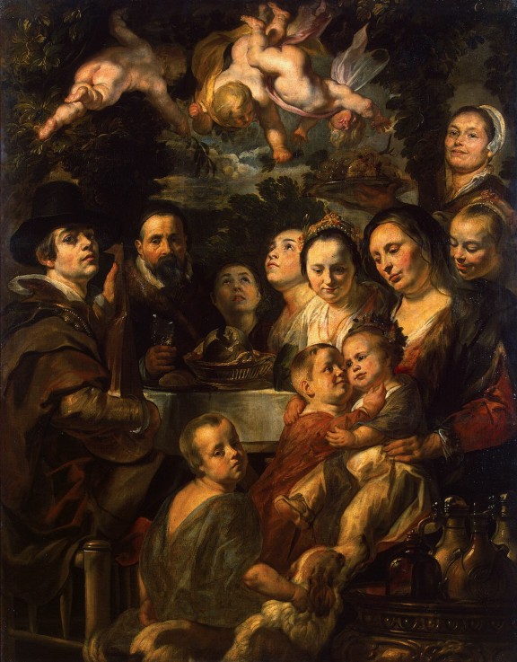 Self-Portrait with Parents, Brothers and Sisters from Jacob Jordaens