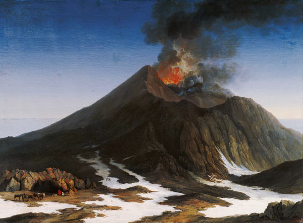Eruption of Mount Etna from Jacob Philipp Hackert