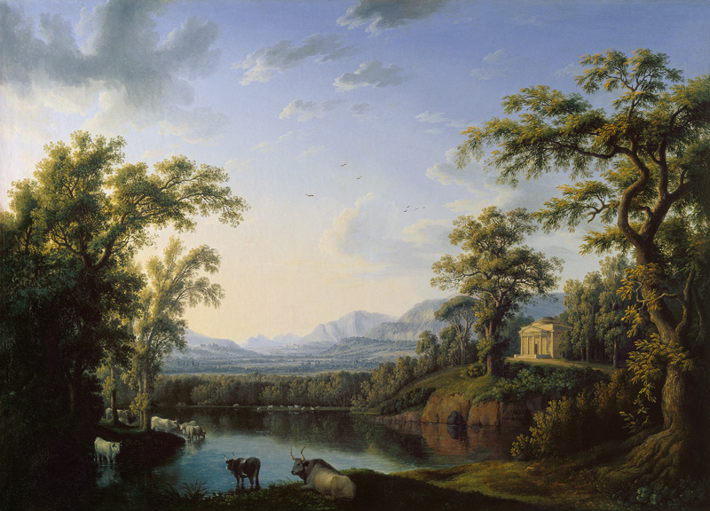 Ideale Flusslandschaft from Jacob Philipp Hackert