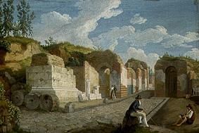 Das Herkulaner Tor in Pompeji. from Jacob Philipp Hackert
