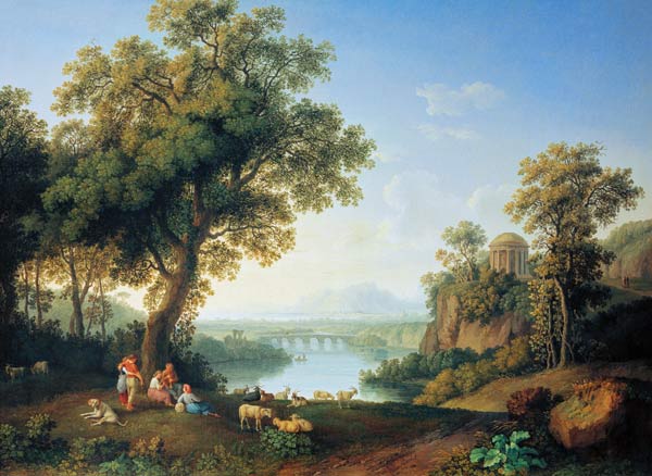 River Landscape from Jacob Philipp Hackert