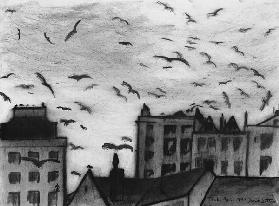 Tenby, 1994 (charcoal on paper) 