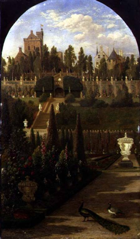 Drummond Castle, Perthshire, seen from the Gardens from Jacob Thompson