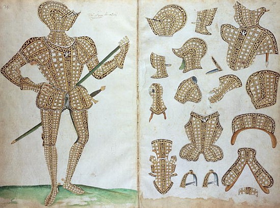Suit of Armour for Sir Henry Lee, from ''An Elizabethan Armourer''s Album'' from Jacobe Halder