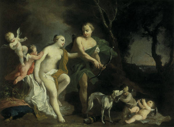 J.Amigoni, Venus und Adonis from Jacopo Amigoni