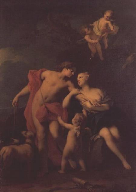 Venus and Adonis from Jacopo Amigoni