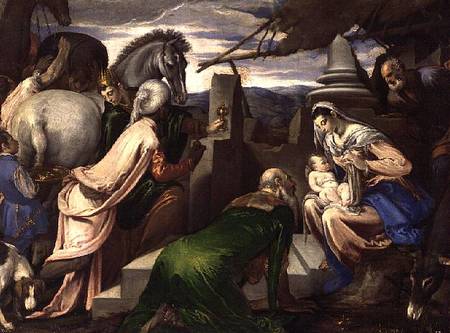 Adoration of the Magi from Jacopo Bassano