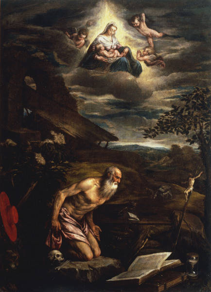 J.Bassano, Maria u.Hl.Hieronymus from Jacopo Bassano
