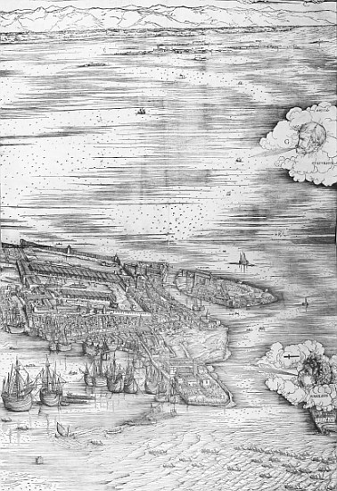 Grande Pianta Prospettica - Venice, c.1500 (right hand side) from Jacopo de Barbari