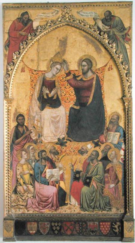The Coronation of the Virgin with Saints and Prophets from Jacopo di Cione Orcagna