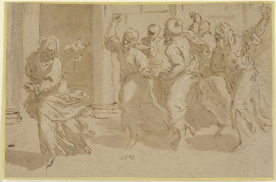 Christus entweicht vor den Pharisäern from Jacopo Palma il Giovane