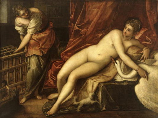 Leda and the Swan, c.1570 (oil on canvas) from Jacopo Robusti Tintoretto
